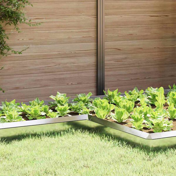 vidaXL Snail Fence Silver 10 x 10 x 25 cm Stainless Steel