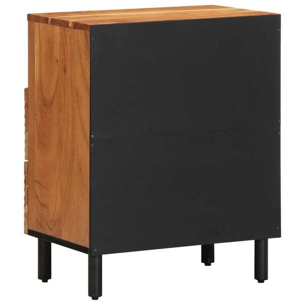 vidaXL Bedside Cabinet Brown 50 x 33 x 62 cm Solid Acacia wood