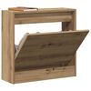 vidaXL Shoe Cabinet Artisan oak 60 x 21 x 57 cm Engineered wood