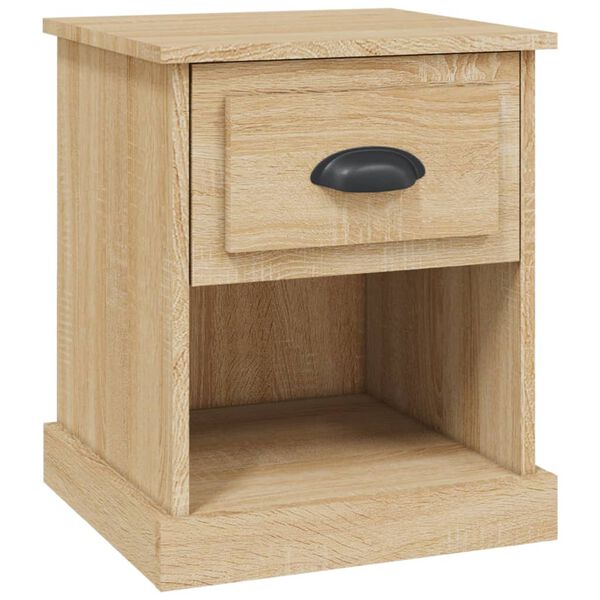 vidaXL Bedside Cabinet Sonoma Oak 39x39x47.5 cm Engineered Wood