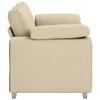 vidaXL Sofa Cream 160 x 77 x 82 cm Fabric