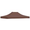 vidaXL Party Tent Roof 4x3 m Brown 270 g/m&sup2;