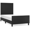 vidaXL Bed Frame without Mattress Black 90x190 cm Faux Leather