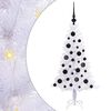 vidaXL Artificial Christmas Tree with Stand White 120 cm PVC and Steel