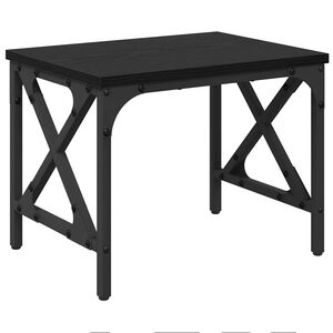 vidaXL Printer Stand Black Oak 40 x 30 x 31 cm Engineered Wood