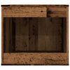 vidaXL Cat Litter Box Enclosure Old Wood 47x59x42 cm Engineered Wood