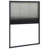 vidaXL Plisse Insect Screen for Windows Aluminium Anthracite 80x120 cm