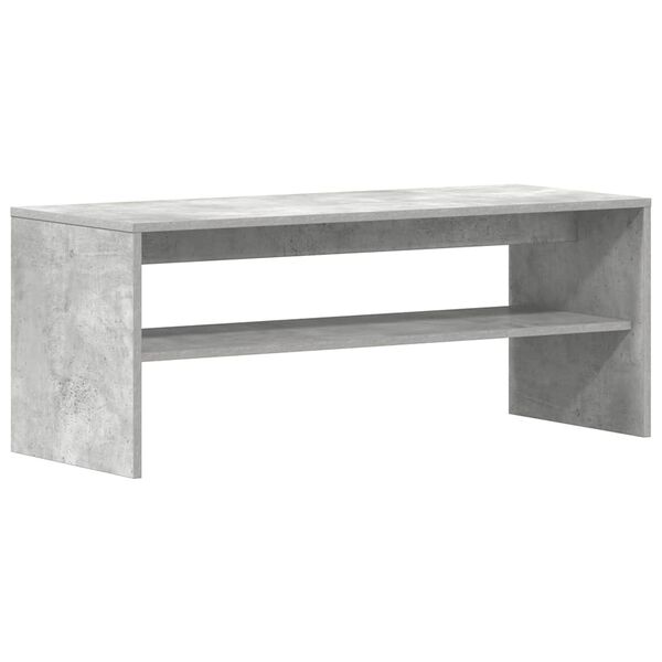 vidaXL TV Cabinet Concrete Grey 100x40x40 cm Engineered Wood