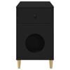 vidaXL Cat House Black 72 x 42.5 x 70 cm Engineered Wood