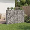 vidaXL Gabion Raised Bed 3 pcs Silver 250 x 50 x 150 cm