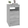 vidaXL Drawer Cabinet Grey Sonoma 40x50x76 cm Engineered Wood
