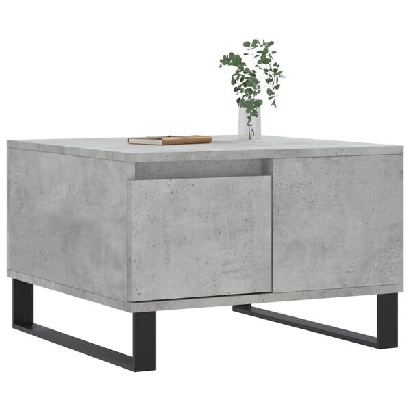 vidaXL Coffee Table Concrete Grey 55x55x36.5 cm Engineered Wood