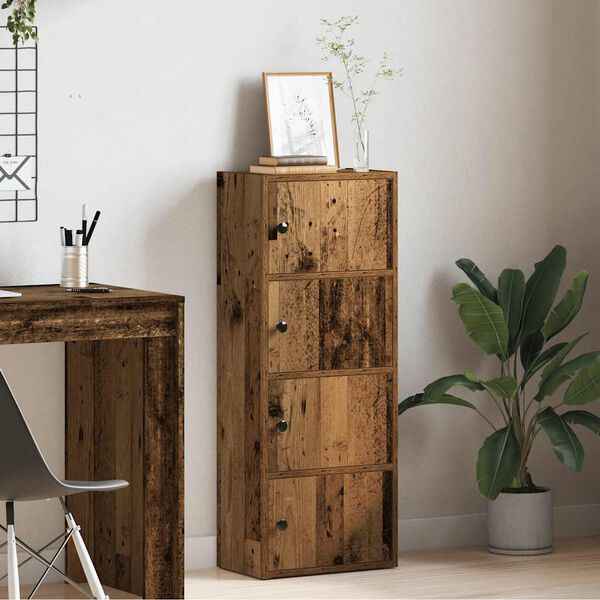 vidaXL Bookcase Old Wood 40x24x102 cm Engineered Wood