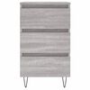 vidaXL Bedside Cabinet Grey Sonoma 40x35x69 cm Engineered Wood