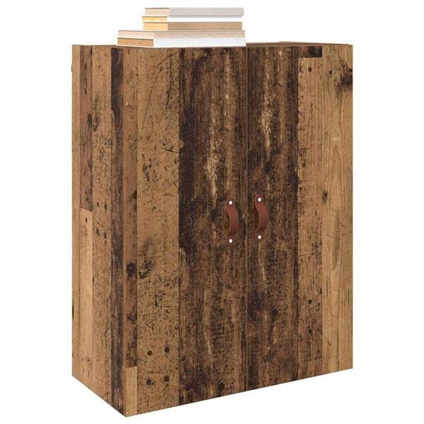 vidaXL Wall-Mounted Cabinet 2 pcs Old Wood 69.5 x 34 x 90 cm
