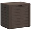 vidaXL Garden Storage Box Brown 58,5x46x55 cm Polypropylene