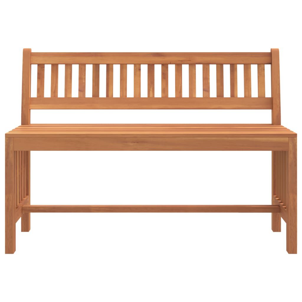 Solid wood shop bench with back