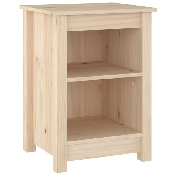 vidaXL Bedside Cabinet 40x35x55 cm Solid Wood Pine