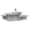 vidaXL Coffee Tables 2 pcs Concrete Grey Engineered Wood