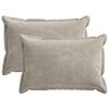 vidaXL Cushion Cover 2 pcs HOUTEN Light Grey 30 x 50 cm