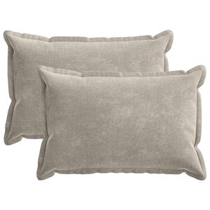 vidaXL Cushion Cover 2 pcs HOUTEN Light Grey 30 x 50 cm