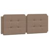 vidaXL Bed Frame without Mattress "Zadar" Cappuccino 120x200 cm Faux Leather