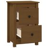 vidaXL Bedside Cabinet Honey Brown 40x35x61.5 cm Solid Wood Pine