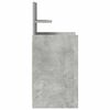 vidaXL Bedside Cabinet with 2 Drawers Concrete Grey 38x34x80 cm