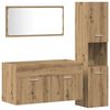 vidaXL 3 Piece Bathroom Furniture Set Artisan Oak Engineered Wood