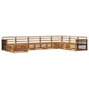 vidaXL Outdoor Sofa Set 8 pcs Natural