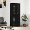vidaXL Highboard Black 69.5x34x180 cm Engineered Wood
