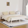 vidaXL Bed Frame without Mattress Solid Wood Pine 160x200cm White