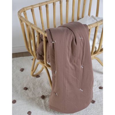 CHILDHOME Quilted Blanket 140x100 cm Rust