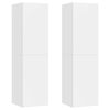 vidaXL TV Cabinets 2 pcs White 30.5x30x110 cm Engineered Wood