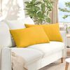 vidaXL Sofa Pillows 2 pcs Light Yellow 80 x 40 cm Corduroy Fabric
