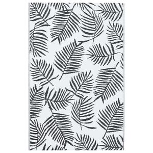 vidaXL Outdoor Carpet | White and Black | Polypropylene | 160x230 cm