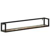 vidaXL Wall Shelves 2 pcs 110x17x17 cm Solid Wood Reclaimed and Iron