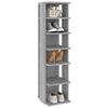 vidaXL Shoe Rack Grey Sonoma 27.5x27x102 cm Engineered Wood