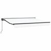 vidaXL Manual Retractable Awning White 2.5 x 2 m
