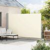 vidaXL Patio Retractable Side Awning 220x500 cm Cream