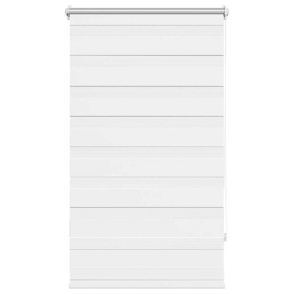 vidaXL Zebra blind 90.9x150 cm Fabric Width 86.7 cm white