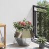 vidaXL Planter Silver 50 x 50 x 40 cm Galvanised Steel