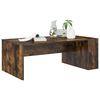vidaXL Coffee Table Smoked Oak 95 x 50 x 34 cm Engineered Wood