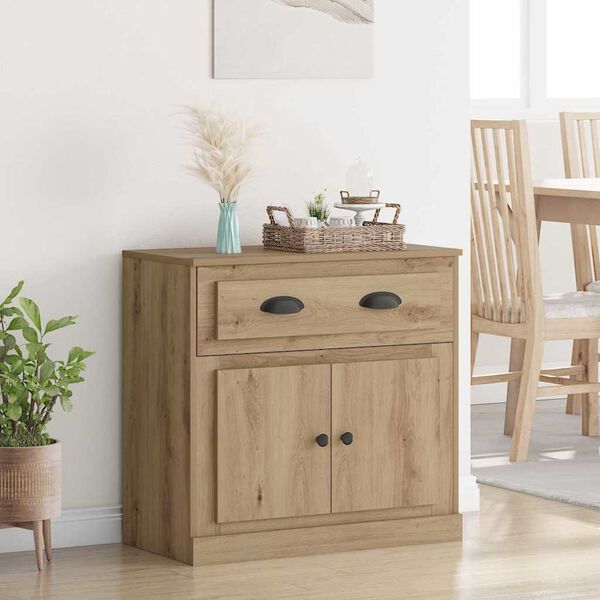 vidaXL Highboard Artisan Oak 70 x 35.5 x 67.5 cm Engineered Wood