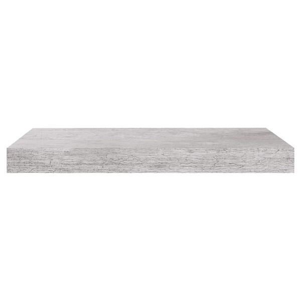 vidaXL Floating Wall Shelf Concrete Grey 50x23x3.8 cm MDF