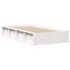 vidaXL Bed Frame White 75 x 190 cm Solid Pine Wood