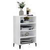 vidaXL Sideboard High Gloss White 57x35x90 cm Engineered Wood