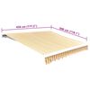 vidaXL Awning Top Sunshade Canvas Orange & White 4.5x3 m