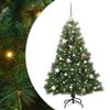 vidaXL Artificial Christmas Tree with 150 LEDs Green 150 cm PE and PVC