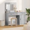 vidaXL Dressing Table 2 pcs Grey 40 x 41 x 75 cm Engineered wood